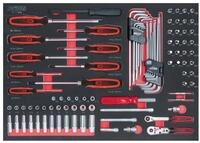 KS Tools Steckschl&uuml;ssel (95 St), SCS 1/4" Satz, 95-teilig in 1/1 Systemeinlage