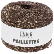 LANG YARNS PAILLETTES H&auml;kelwolle, 112 m (25 Gramm), gl&auml;nzendes Effektgarn mit