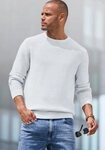 AUTHENTIC LE JOGGER Strickpullover mit Double-Layer Optik, Pullover aus reiner