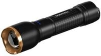 Duracell LED Taschenlampe DF2500R, High/Mid/ Low Focus-Funktion aufladbar USB-C in &