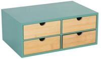 relaxdays Organizer Schreibtisch Organizer 4 Schubladen
