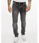 Rock Creek Slim-fit-Jeans Herren Jeans Slim Fit Biker-Style RC-2186 grau W30 L30
