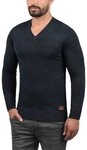 Blend Strickpullover BHLasse Feinstrickpullover mit aufgestickten Ellenbogenpatches