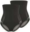YSABEL MORA High-Waist-Panty (2er Pack) hoch geschnitten, elastisch, starker