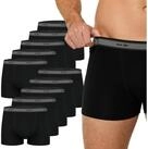 Nur Die Boxer Organic Cotton Retroshorts (10-St) M&auml;nner Multipack Mehrpack schwarz M