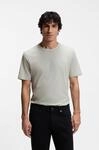 T-Shirt BOSS ORANGE "Tegood Regular Fit", Herren, Gr. L, silber043, Single Jersey,