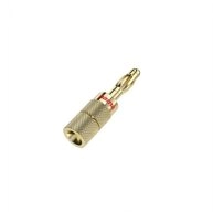 Hama Bananen-Steckeradapter 4er-Set f&uuml;r Audio-Ger&auml;te &ndash; vergoldet Audio- &