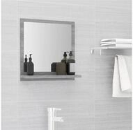 vidaXL Spiegel, Badspiegel Grau Sonoma 40x10,5x37 cm Holzwerkstoff