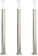 vidaXL Deckenleuchte Pollerleuchten 3 Stk. 110 cm Edelstahl IP44