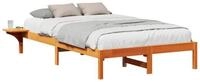 vidaXL Bett Bettrahmen Wachsbraun 120 x 190 cm Massives Kiefernholz (1-tlg)
