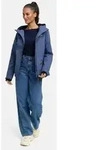 Marikoo Outdoorjacke Brombeere sportliche &Uuml;bergangsjacke mit Kapuze blau M (38)
