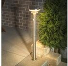 esotec LED Solarleuchte Edelstahl PIR-Standleuchte Modena H86cm 3 Modi 36 LEDs 3000K