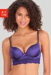 Vivance by Lascana Push-up-BH Anisa mit B&uuml;gel und Spitze entlang der Unterbrust,