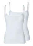Skiny Achseltop Damen Spaghettishirt 2er Pack Micro Advantage (Packung, 2-St) -