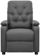 vidaXL Sessel, Relaxsessel Hellgrau Stoff