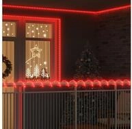 vidaXL Lichterschlauch, Lichtseil mit 1200 LEDs Rot 50 m PVC