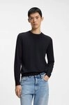 HUGO Strickpullover San Cody Rundhalsausschnitt, Viskosemix, Regular Fit