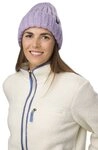 Eisb&auml;r Beanie Winterm&uuml;tze Alea - grobe Rippstruktur - Damen violett - 1 St&uuml;ck