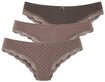 LASCANA Brasilslip (3er-Pack) aus elastischer Baumwolle mit zarter Spitze