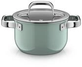 WMF Kochtopf Fusiontec Mineral Pro, Kochtopf mit Deckel, 16 cm, Eucalyptus Haze,
