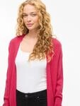 Longstrickjacke VILA "VIRIL LONG L/S KNIT CARDIGAN - NOOS", Damen, Gr. S, pink (jazzy