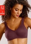 petite fleur Soft-BH (Packung, 2 St&uuml;ck) ohne B&uuml;gel, Baumwolle &ndash; auch ideal f&uuml;r