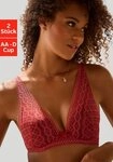 petite fleur Push-up-BH (Packung, 2 St&uuml;ck) in modischem High-Apex Schnitt