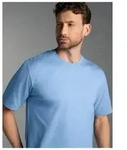 Trigema T-Shirt TRIGEMA T-Shirt DELUXE Baumwolle (1-tlg) blau XXL (58/60)