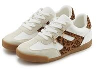 LASCANA Sneaker Schn&uuml;rhalbschuh, Freizeitschuh mit abnehmbaren Schmucksteinen...