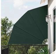 vidaXL Balkonsichtschutz Balkon Sichtschutz Dunkelgr&uuml;n 210 x 210 cm Polyester