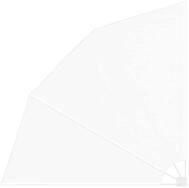 vidaXL Balkonsichtschutz Balkon Sichtschutz 210 x 210 cm Polyester Wei&szlig; (1-St)