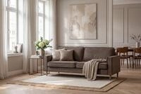 OTTO home 3-Sitzer Pinto Skandi, 206 cm, Chenille, Struktur, mit Keder,