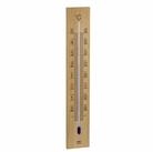 TFA Dostmann Raumthermometer TFA 12.1059 analoges Thermometer, massive Eiche,...