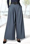 LASCANA Hosenrock mit weitem Bein und Bundfalten, elastischer Bund mit