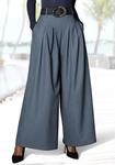 Hosenrock LASCANA "mit weitem Bein und Bundfalten, elastischer Bund", Damen, Gr. 46,