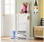 SoBuy Schuhschrank FSR144 Schuhkipper mit 3 Klappen Schuhablage Schuhkommode...