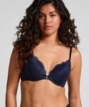Hunkem&ouml;ller Push-up-BH Vorgeformter Push-up-B&uuml;gel-BH Marine