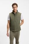 Funktionsweste BOSS GREEN, Herren, Gr. M, schwarz beige257, Web, Obermaterial: 100%