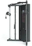 ATLETICA Kraftstation X-Five, Kabelzug Station, 2 H&ouml;hen, 180kg Steckgewichte schwarz