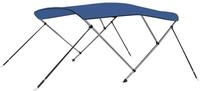 vidaXL Schutzplane, 3-Bow Bimini Top Blau 183x180x137 cm