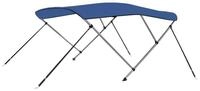 vidaXL Schutzplane 183 x 196 x 137 cm 3-Bow Bimini Top Blau 183x196x137 cm