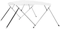 vidaXL Schutzplane 243 x 196 x 137 cm 4-Bow Bimini Top Wei&szlig; 243x196x137 cm