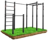 K-SPORT Sprossenwand Calisthenics Outdoor Station I Klimmzugstange+Dip Station bis