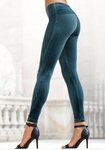 LASCANA Leggings in weicher, elastischer Samtoptik