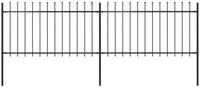 vidaXL Gartenzaun Gartenzaun, Stahl, Stabil, Rechteckig, Modern, (1-St)