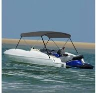 vidaXL Schutzplane 2-Bow Bimini Top Anthrazit 180x130x110 cm