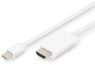 Digitus Mini DisplayPort Adapterkabel, mDP - HDMI type A Video-Kabel
