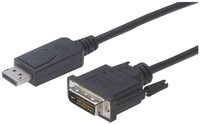 Digitus DisplayPort Adapterkabel, DP - DVI (24+1), Stecker/Stecker HDMI-Kabel,...