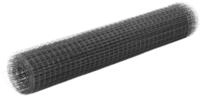vidaXL Zaun vidaXL Drahtzaun Stahl mit PVC-Beschichtung 25x1 m Grau