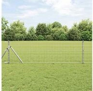 vidaXL Zaun, Eurozaun 1,2 x 25 m PVC-beschichtetes Eisen